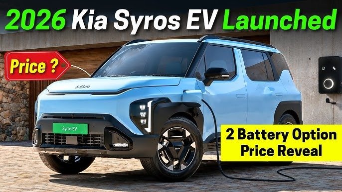 Kia Syros EV से उठा पर्दा: 526Km की रेंज, 39 मिनट में चार्ज और लाइफटाइम बैटरी वारंटी के साथ जल्द होगी लॉन्च